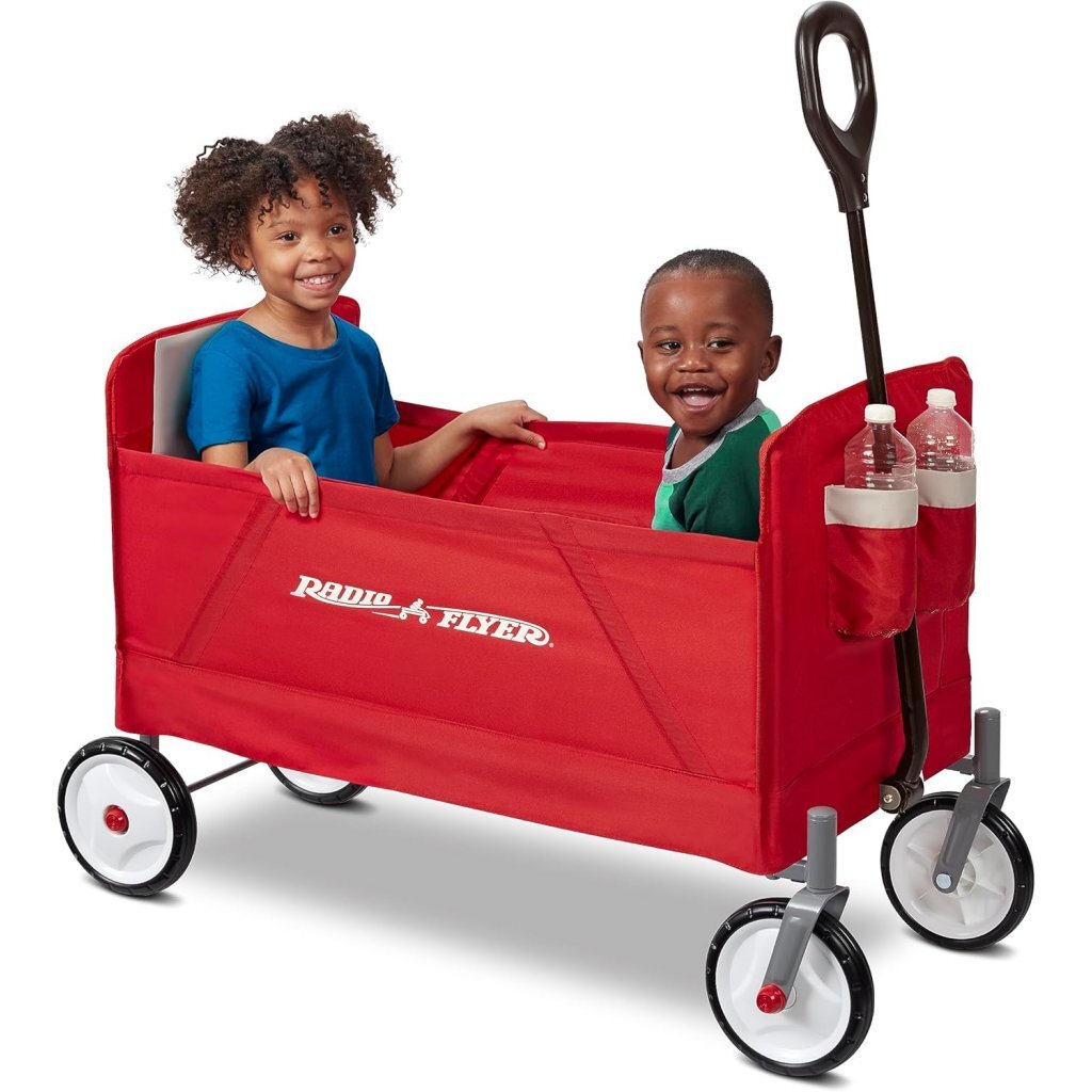 Radio Flyer Wagon Red - 104x54x81.7 cm - Easy to Fold