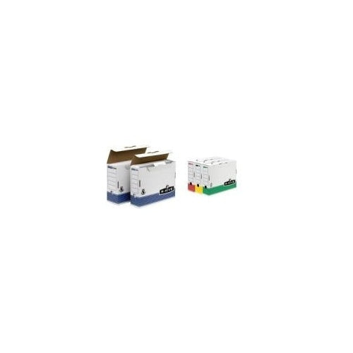 Fellowes Archiv-Schachtel R-Kive PRIMA, weiß-blau (B)80 mm aus 100% recycelter Karton, zu 100% wiederverwertbar (0026401) afbeelding 1