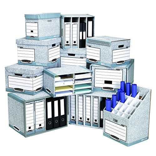 Fellowes Archiv-Schachtel R-Kive PRIMA, weiß-blau (B)80 mm aus 100% recycelter Karton, zu 100% wiederverwertbar (0026401) afbeelding 5