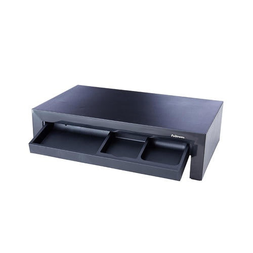 Fellowes Designer Suites Monitor Riser - Höhenverstellbarer Monitorständer - Schwarz, Birne (8038101) afbeelding 3