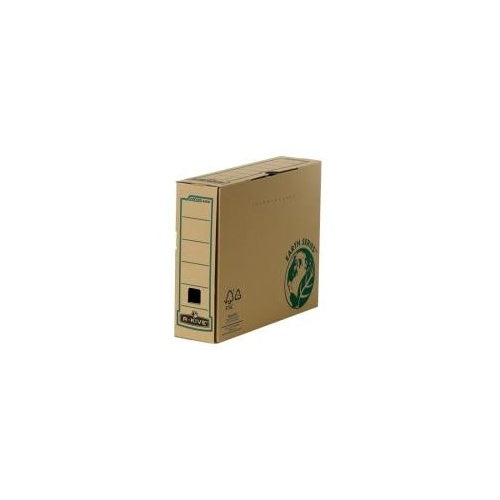 Fellowes Archiv-Schachtel R-Kive EARTH, braun (B)80 mm aus 100% recyceltem Karton, für Format DIN A4 (4470101) afbeelding 1