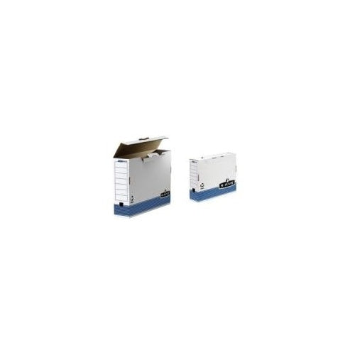 Fellowes Archiv-Schachtel R-Kive PRIMA, weiß-blau, DIN A3 (B)100 mm, aus 100% recyceltem Karton, zu 100% wiederver- (0023601) afbeelding 1