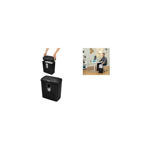 Fellowes Powershred P-30C Aktenvernichter Partikelschnitt-Zerkleinerung 22 cm Schwarz (6008101) afbeelding 1