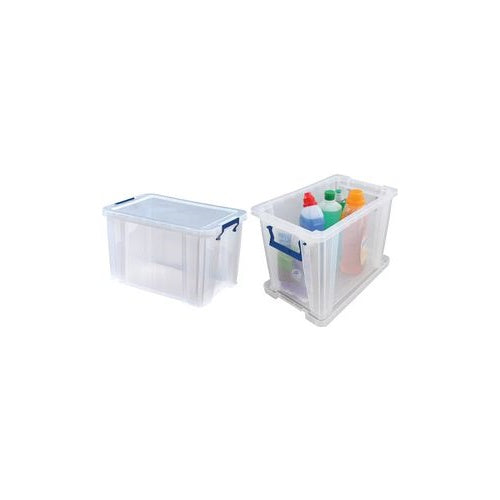 Fellowes Aufbewahrungsbox ProStore, 26 Liter, transparent transparent klar, aus stoßfestem, recycelbarem PP, mit - 1 Stück (7730701) afbeelding 1
