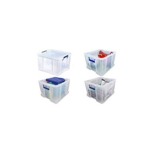 Fellowes Aufbewahrungsbox ProStore, 48 Liter, transparent transparent klar, aus stoßfestem, recycelbarem PP, mit - 1 Stück (7730901) afbeelding 1
