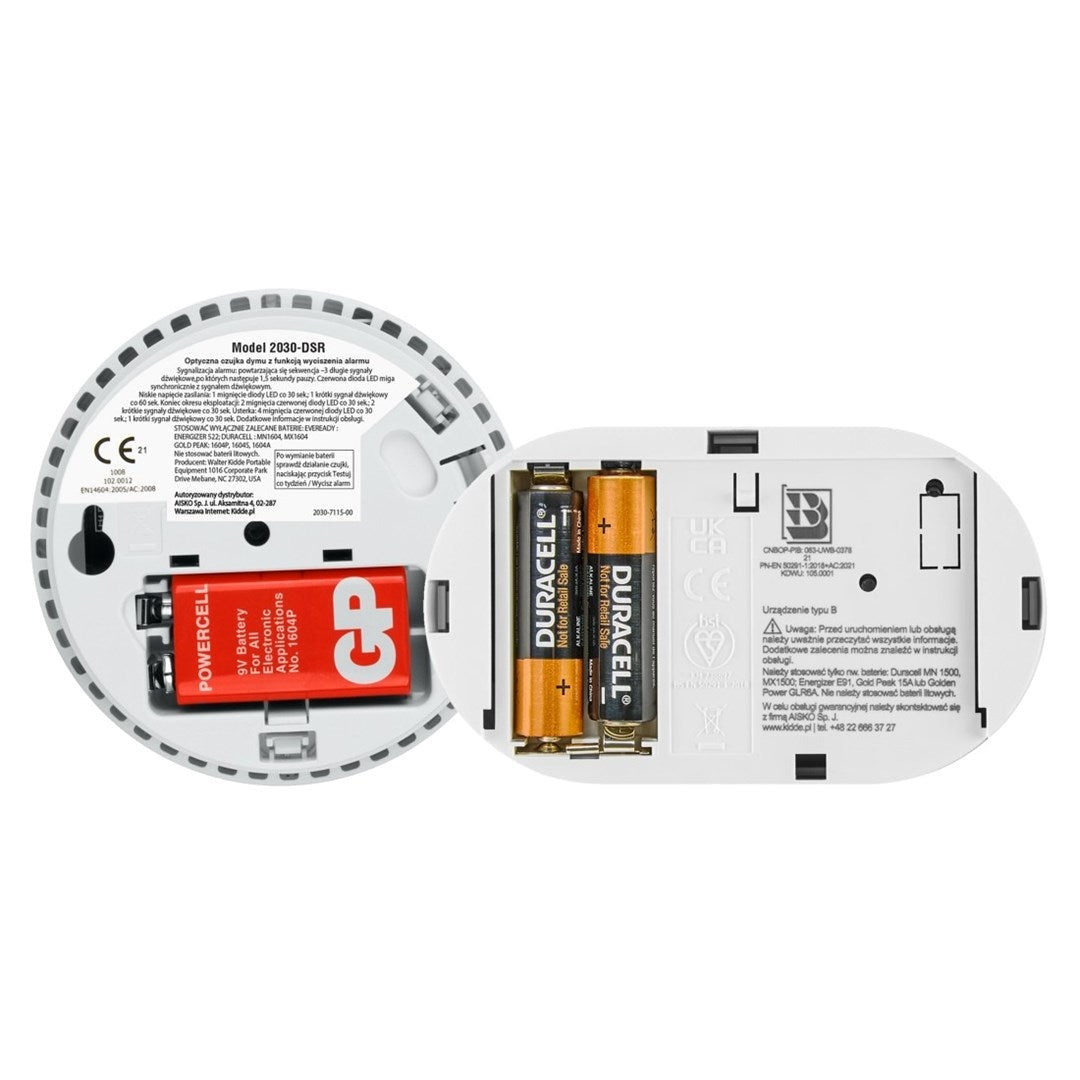 Carbon monoxide detector K5CO + smoke detector 2030-DSR3 KIDDE afbeelding 4