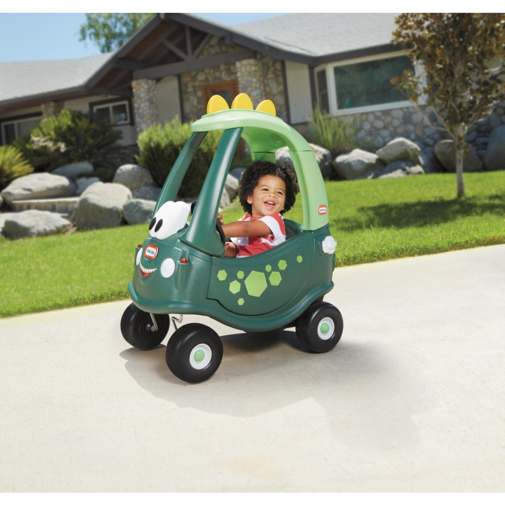 Little Tikes Cozy Coupe Dino Ride-on Car Green for Children 1.5-5 Years 72x44x92