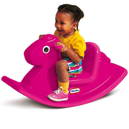 Little Tikes 1673 Rocking Horse Pink - Comfortable Handles - For Indoor and Outdoor Play