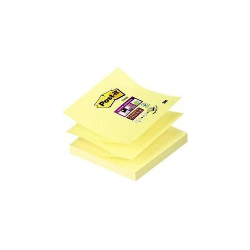 Post-it® Super Sticky Z-Notes - die cleveren Haftnotizen - 1 Pack = 12 Blöcke (R33012SY) afbeelding 1