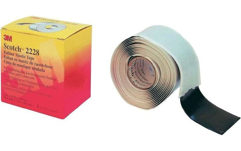 3M Rubber Mastic Tape - 1 Stück - Schwarz - Gummi - 500 V - RoHS 2011/65/EU - 3 m (7000005986) afbeelding 1