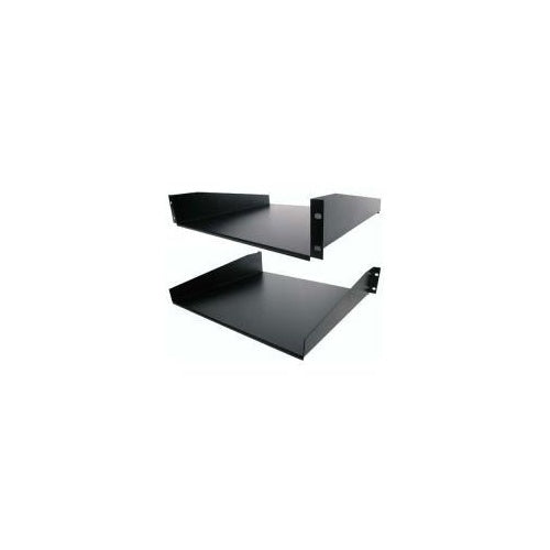 StarTech.com 48,30cm (19") 2HE Fachboden für Serverschrank bis 20 Kg belastbar aus Stahlblech - Rack - Regal - für P/N: RK4320AV, 4POSTRACK25, 2POSTRACK, RK2236BKF, RK1219WALL, RK1219WALH, RK4242BKNS, RK4242BK, RK4236BKNS (CABSHELF) afbeelding 1