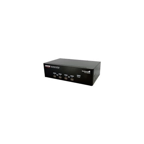 StarTech.com 4 Port Dual DVI USB KVM Switch - Umschalter mit Audio und USB2.0 Hub - KVM-/Audio-/USB-Switch - USB - 4 x KVM/Audio/USB - 1 lokaler Benutzer - Desktop (SV431DD2DUA) afbeelding 1