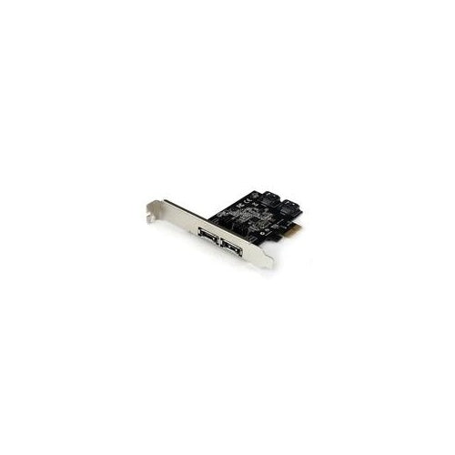 StarTech.com 2 Port SATA III PCI Express Schnittstellenkarte - Speicher-Controller - 2 Sender/Kanal - SATA 6Gb/s / eSATA 6Gb/s Low Profile - 600MBps - PCIe x1 (PEXESAT322I) afbeelding 1