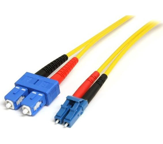 StarTech.com Single Mode 9/125 Duplex LC auf SC LWL / Glasfaser-Netzwerkkabel - Patch-Kabel - LC-Monomode (M) - SC-Einzelmodus (M) - 10,0m - Glasfaser - 9 / 125 Mikron - OS1 - halogenfrei - Gelb (SMFIBLCSC10) afbeelding 1