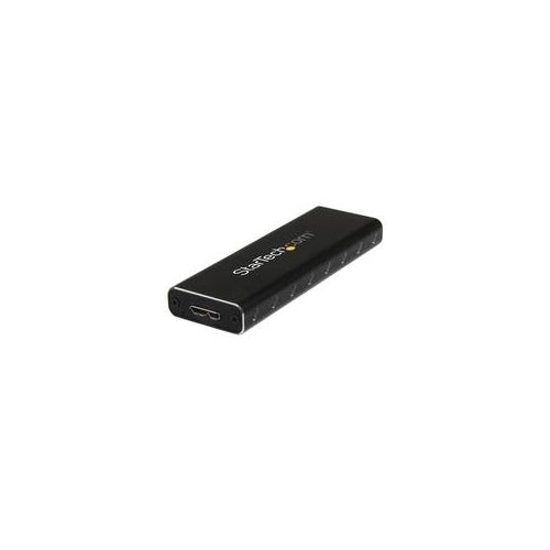 StarTech.com USB3.0 to M.2 SATA External SSD Enclosure with UASP - Speichergehäuse - M.2 (M.2) - SATA 6Gb/s - 600MBps - USB3.0 - Schwarz (SM2NGFFMBU33) - 0065030859684 - image 1