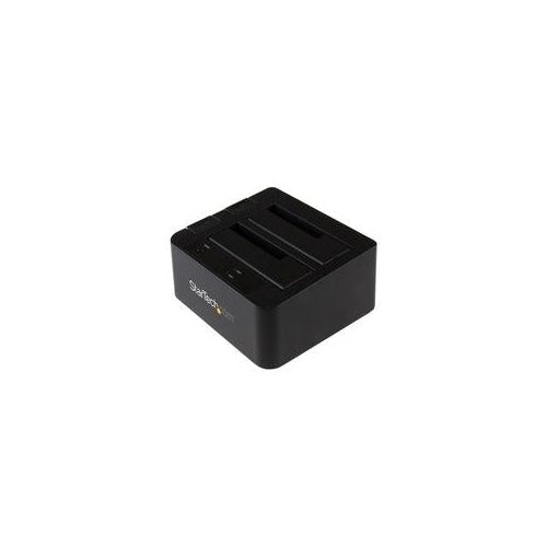 StarTech.com USB 3,1 Gen 2 (10Gbps) Dual-Bay Dock for 2.5"/3.5" SATA Drives - Speicher-Controller mit Datenanzeige, Netzanzeige - 6,4 cm, 8,9 cm (2.5", 3.5") - USB 3,1 (Gen 2) - Schwarz (SDOCK2U313) afbeelding 1