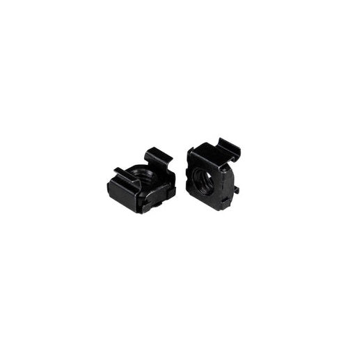 StarTech.com Käfigmutter M5 für Server Rack / -Schrank Packung mit 50 - Käfigmuttern - Schwarz (Packung mit 100) (CABCAGENUT2B) afbeelding 1