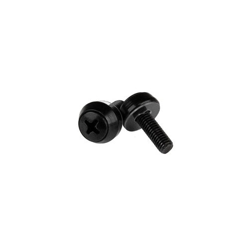 StarTech.com M5 x 12mm - Mounting Screws for Server Racks - Schrauben-Kit - Schwarz (Packung mit 50) (CABSCREWSB) afbeelding 1