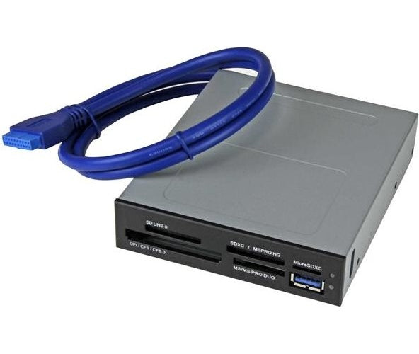 StarTech.com USB 3.0 interner Kartenleser mit UHS-II Unterstützung - Kartenleser - 8,9 cm (3.5" ) (CF I, CF II, MS, MS PRO, MMC, SD, MS Duo, MS PRO Duo, miniSD, microSD, SDHC, MS Micro, microSDHC, SDXC, MS XC, MS PRO-HG) - USB 3.0 afbeelding 1