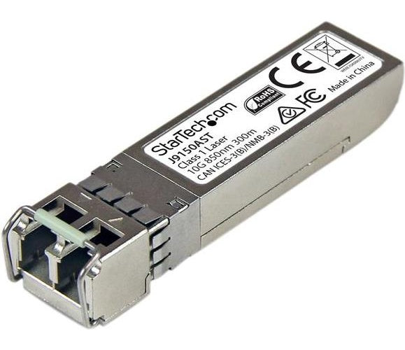 StarTech.com SFP+ - HP J9150A COMPATIBLE StarTech.com 10 Gigabit LWL SFP+ Transceiver Modul - HP J9150A kompatibel - MM LC mit DDM - 300m - 10GBase-SR (J9150AST) afbeelding 1