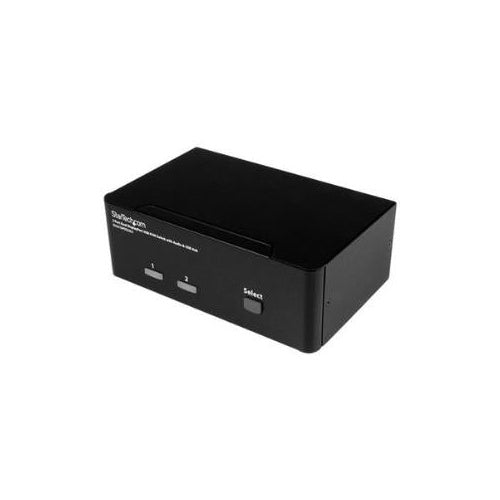 StarTech .com 2 Port DisplayPort Dual Monitor KVM Switch - DisplayPort KVM - 4K 60 Hz - KVM-/Audio-/USB-Switch - 2 Anschlüsse Dieser duale DisplayPort-KVM-Switch kombiniert digitale Display-Standards der nächsten Generation mit nahtloser KV afbeelding 1