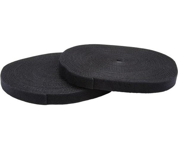 StarTech.com Klettverschluss 30m Rolle - Schwarz - Kabelbinderrolle - 30.4 m afbeelding 1