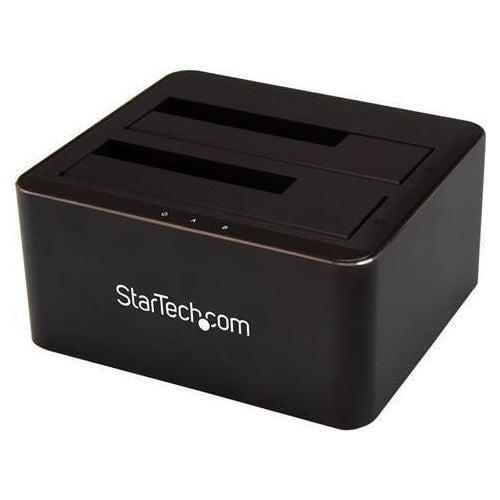 StarTech .com Dual Bay SATA HDD Docking Station - for 2 x 2.5 / 3.5" SATA SSD / HDD - Hot Swap - Hard Drive Docking Station - SSD Dock - HDD-Dockingstation - SATA 6Gb/s - USB 3.0 SATA Festplatten Dockingstation für 2x 2,5/3.5" SATA SSDs/HDD - 0065030870634 - image 1