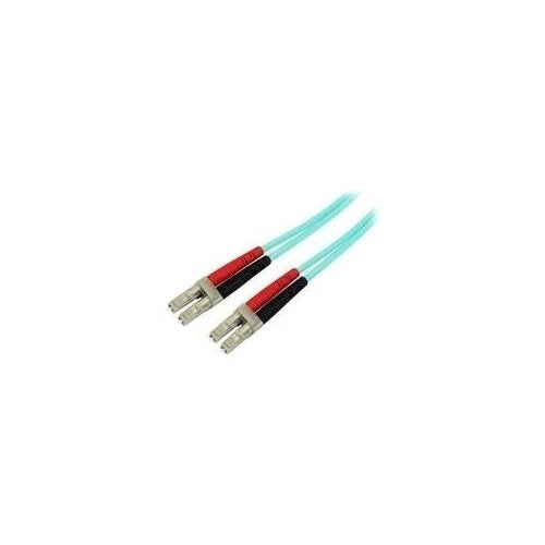 StarTech.com 5,0mAqua OM4 Duplex Multimode Fiber Optic Cable- 50/125 - LC/LC - Netzwerkkabel - LC Multi-Mode (M) bis LC Multi-Mode (M) - 5,0m - Glasfaser - 50/125 Mikrometer - OM4 - Aquamarin (450FBLCLC5) afbeelding 1