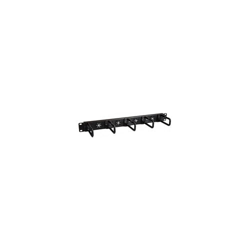 StarTech.com Kabelmanagement Panel für Server Rack - D-Ringe - Kabelmanager - Patch Kabel Management / Führung - Rack - Kabelführungssatz - 1U - 48.3 cm (19") afbeelding 1
