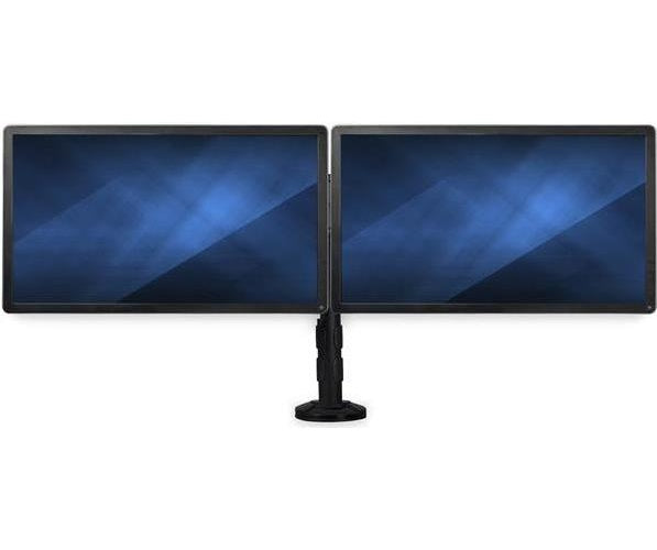 StarTech.com Dual-Monitor-Arm Halterung - Für bis zu 68,60cm (27") -Monitore - Flaches Design - Tischhalterung oder Tüllenloch-Monitorhalterung - Aufstellung für 2 Monitore - Kunststoff, Aluminium, Stahl - Schwarz - Bildschirmgröße: 33-68.6 afbeelding 1