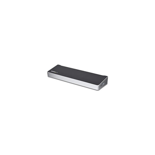 StarTech.com USB-C Dockingstation - Triple 4K - 100W USB PD - Mac, Windows & Chrome OS - 2x DP + HDMI - 5x USB3.0 - 100W PD - Docking Station - USB-C - HDMI, DP - GigE - 100 Watt afbeelding 1