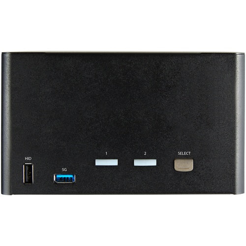 StarTech.com 2 Port Quad Monitor DisplayPort KVM Switch - 4K 60 Hz UHD HDR - DP 1.2 KVM Umschalter mit USB 3.0 Hub mit 2 Anschlüssen (5 Gbit/s) und 4x USB 2.0 HID Anschlüssen - Audio - Hotkey - TAA (SV231QDPU34K) afbeelding 1