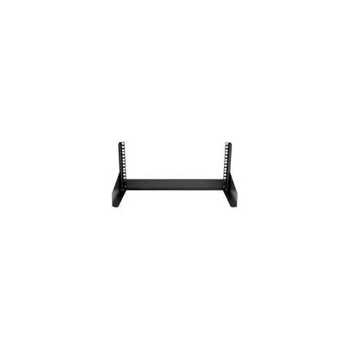 StarTech.com RK4OD Desktop Rack (4 HE, 2 Post Open Frame Rack, bis zu 30 kg, EIA-310, freistehend) schwarz - Schrank - offener Rahmen - 2 Pfosten - Desktop - Schwarz - 4U afbeelding 1