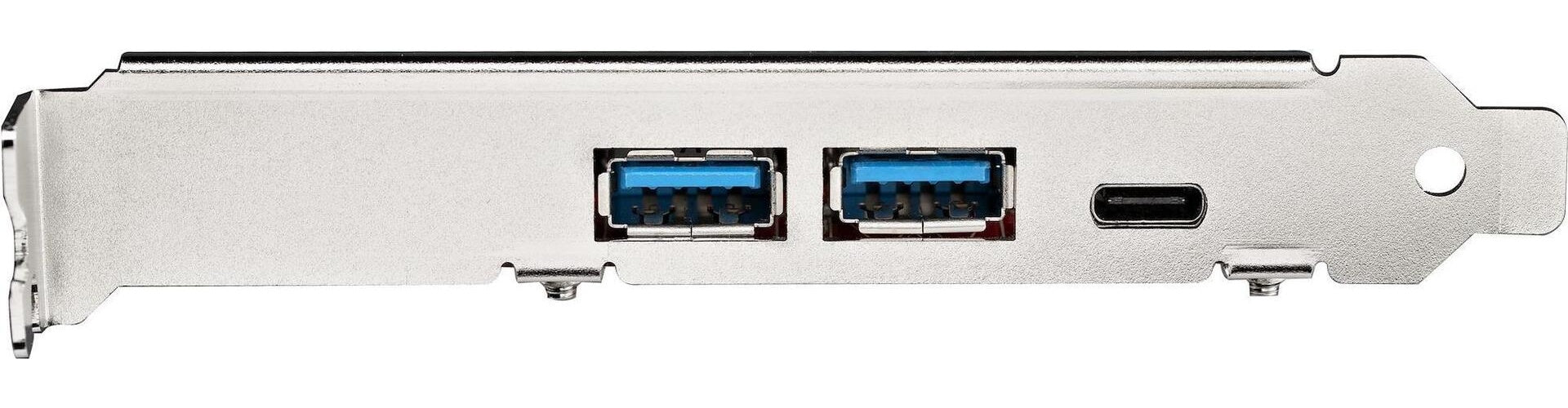 StarTech.com USB-C PCIe Karte mit 5 Ports - 10 Gbit/s USB 3.1 Gen 2 PCIe-Karte mit 1x USB-C & 2x USB-A - 1x 2-Port IDC (interne 5 Gbit/s USB-Header-Erweiterung) - USB-C PCI Express Controller Card (PEXUSB312A1C1H) afbeelding 1