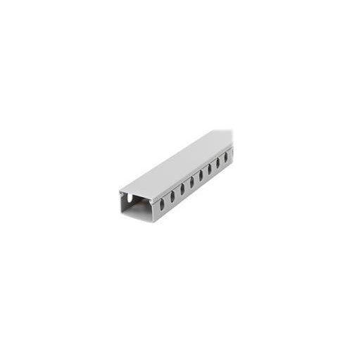 StarTech.com Open Slot Cable Management Raceway with Cover, 1-1/2"(38mm)W x 2,50cm (1")(25mm)H, 6.5ft(2m) length, 1/4"(8mm) Slots, PVC Network Cable Hider/Wall Wire Duct, Max 20 Cables, UL Listed - UL94 V0, M1 Fire Rated (CBMWD3825) - Kabel afbeelding 1