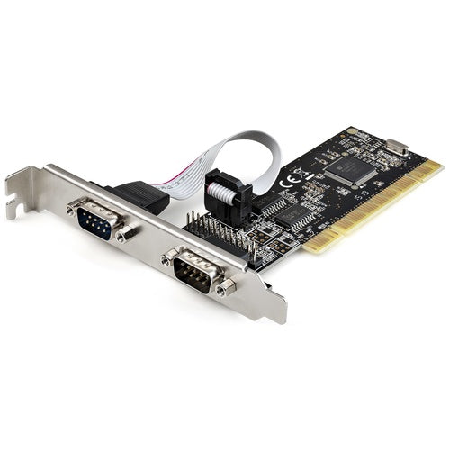 StarTech.com RS232 PCI Karte - PCI auf 2 Serielle Port-Karte - PCI 2-Port DB9 Serielle Controller-Karte RS232 - Schnittstellenkarte - PCI Expansion - Erweiterungskarte für Desktops (PCI2S1P2) afbeelding 1