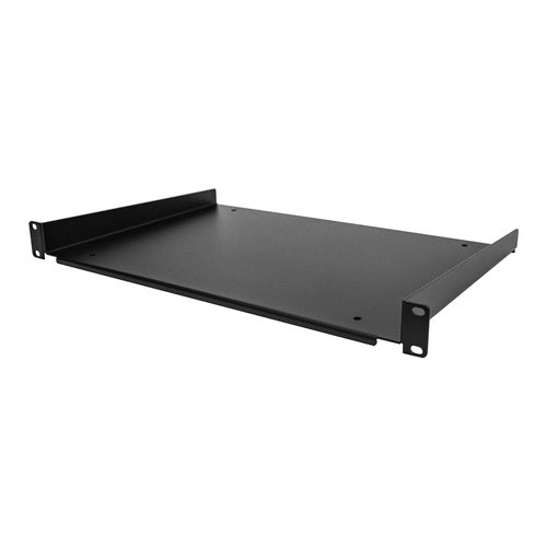 StarTech.com 1HE 48,30cm (19")  Fachboden für netzwerk schrank - Freitragende Rack ablage für Serverschrank/Rack - Frontmontage - Belastbarkeit 25kg - 30cm tiefe Rackablage (SHELF-1U-12-FIXED-S) - Rack - Regal - 1U - 48.3 cm (19") afbeelding 1