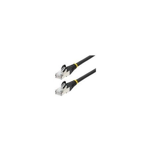StarTech.com 10m CAT6a Ethernet Cable - Black - Low Smoke Zero Halogen (LSZH) - 10GbE 500MHz 100W PoE++ Snagless RJ-45 w/Strain Reliefs S/FTP Network Patch Cord - Patch-Kabel - RJ-45 (M) zu RJ-45 (M) - 10 m - S/FTP - CAT 6a - IEEE 802.3bt - afbeelding 1
