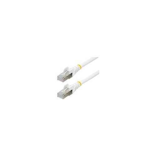 StarTech.com 10m CAT6a Ethernet Cable - White - Low Smoke Zero Halogen (LSZH) - 10GbE 500MHz 100W PoE++ Snagless RJ-45 w/Strain Reliefs S/FTP Network Patch Cord - Patch-Kabel - RJ-45 (M) zu RJ-45 (M) - 10 m - S/FTP - CAT 6a - IEEE 802.3bt - afbeelding 1