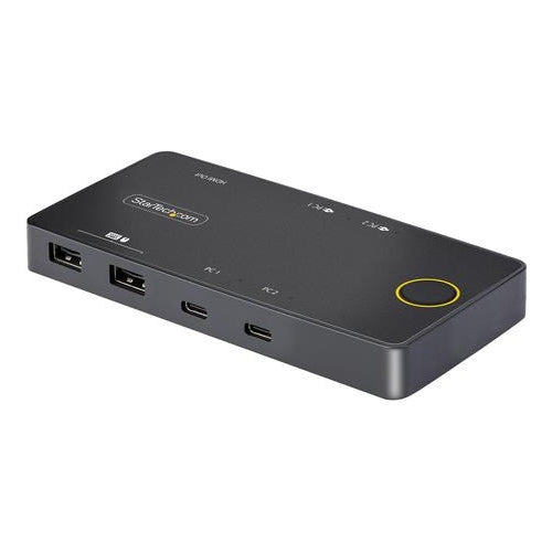 StarTech.com 2-Port USB-C KVM Switch, Single-4K 60Hz HDMI Monitor, Dual-100W Power Delivery Pass-through Ports, Bus Powered, USB Type-C/USB4/Thunderbolt 3/4 Compatible - Small Form Factor (C2-H46-UC2-PD-KVM) - KVM-Switch - 2 x KVM/Audio/USB afbeelding 1