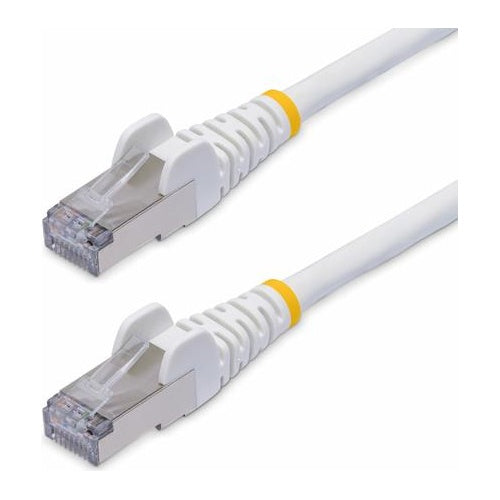 StarTech.com 12m White CAT8 Ethernet Cable, Snagless, S/FTP, 25G/40G - Patch-Kabel - RJ-45 (M) zu RJ-45 (M) - 12 m - 5.6 mm - S/FTP - CAT 5/5e/6/6a/8 - IEEE 802.3bt/IEEE 802.3ba - halogenfrei, ohne Haken - weiß (NLWH-12M-CAT8-PATCH) afbeelding 1