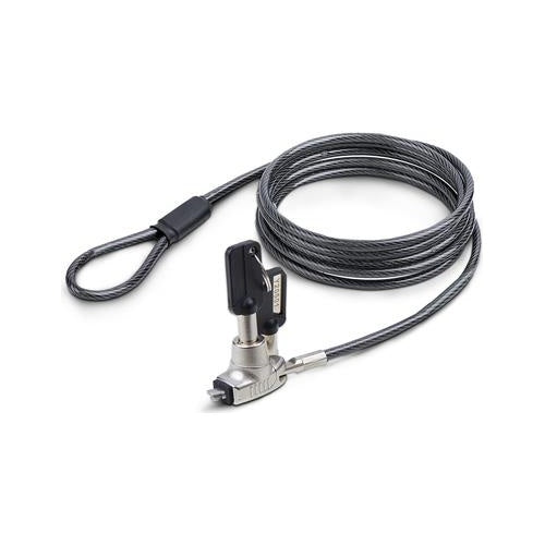 StarTech.com Slim Lock Noble Wedge Slot Compatible, 6.6ft Locking Cable - Sicherheitskabelschloss - Diebstahlschutz - 2 m (SNBLK-LAPTOP-LOCK) afbeelding 1