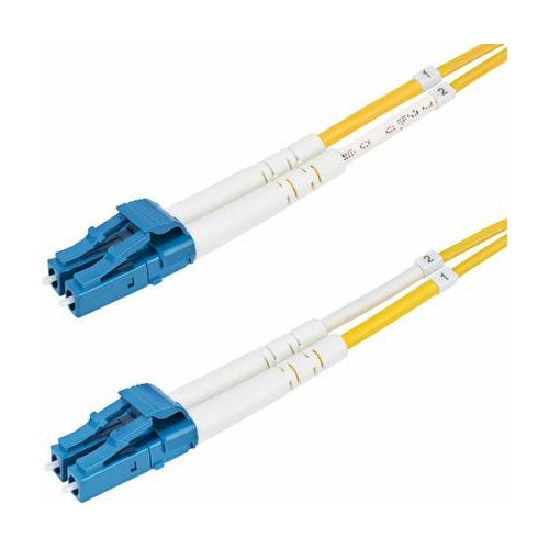 StarTech.com 15m (49.2ft) LC to LC (UPC) OS2 Single Mode Duplex Fiber Optic Cable, 9/125µm, Laser Optimized, 10G, Bend Insensitive, Low Insertion Loss - LSZH Fiber Patch Cord (SMDOS2LCLC15M) - Patch-Kabel - LC/UPC Einzelmodus (M) zu LC/UPC afbeelding 1