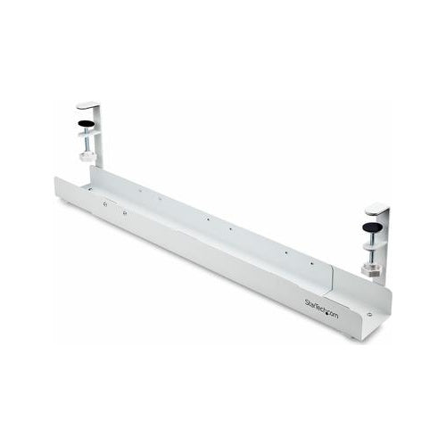 StarTech.com Under Desk Cable Management Tray, Clamp-on Installation - Kabelmanagementfach - unter Tisch montierbar - weiß - 120 cm (CALW-DESK-CABLE-TRAY) afbeelding 1