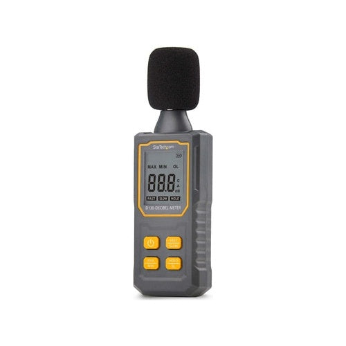 StarTech.com Handheld Digital Sound Meter, Noise/Decibel Level Reader - Schallmessgerät - Schwarz (D130-DECIBEL-METER) afbeelding 1