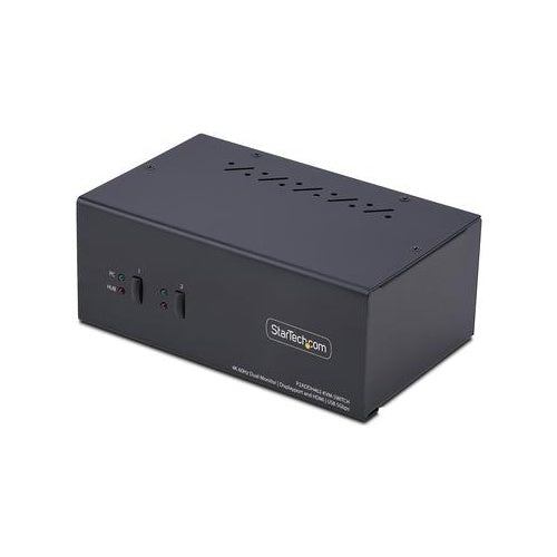 StarTech.com 2-Port Dual-Monitor DisplayPort en HDMI KVM Switch, 4K 60Hz (P2ADDH462-KVM-SWITCH) - 0065030909129 - image 1