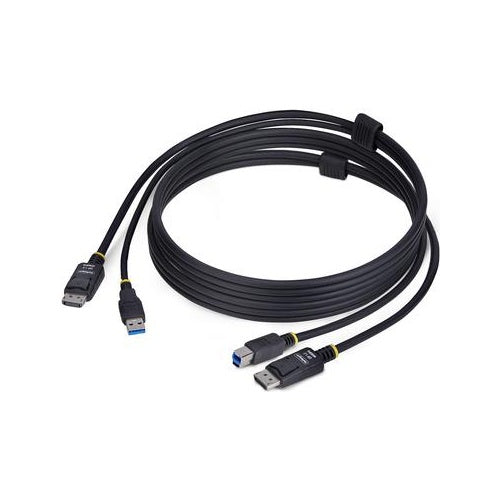 StarTech.com 6ft (1.8m) DisplayPort and USB 5Gbps KVM Cable - Tastatur- / Video- / Maus- (KVM-) (DU1226-KVM-CABLE) afbeelding 1