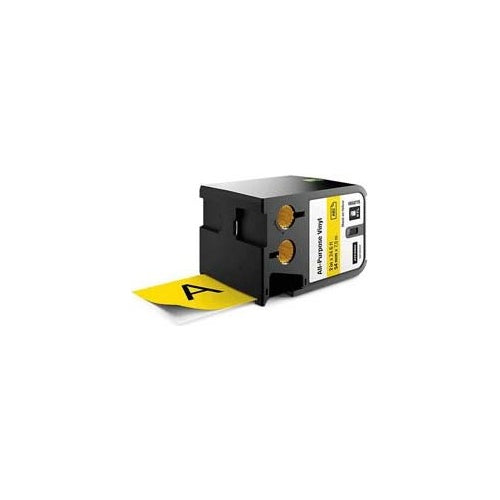 DYMO XTL - Vinyl - permanenter Klebstoff - Schwarz auf Gelb - Rolle (0,54 cm x 7 m) 1 Kassette(n) Band - für XTL 500 afbeelding 1