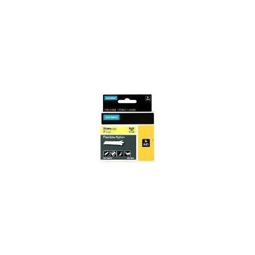 DYMO RhinoPRO Flexible Nylon - Flexibles Nylonband - Schwarz auf Gelb - Rolle (2,4 cm x 3,5 m) - 1 Rolle(n) (S0773850) afbeelding 1