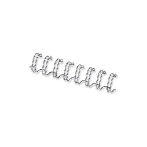 Fellowes - Bindedraht - 12 mm - 34 Ringe - A4 (210 x 297 mm) - 100 Blätter - Silber - 100 Stck. - für Fellowes Galaxy 500, Galaxy E 500, Pulsar 300, Starlet 90 (54453) afbeelding 1